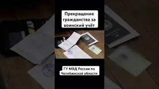 ГУ МВД России по Челябинской области прекращает гражданство за воинский учёт, уголовную статью.