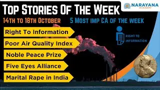 UPSC Weekly Current Affairs Revision | Current Affairs for Civil Services Prelims & Mains