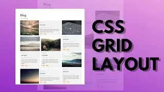 CSS Grid Blog Layout Using Html | Css |