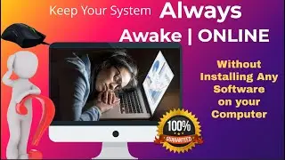 How To Stop Computer From Sleeping | Without Installing Any Software