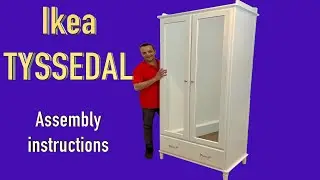 Ikea TYSSEDAL Wardrobe assembly instructions