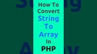 How To Convert String To Array In PHP #shorts #php #tutorial #webdevelopment PHP explode Function