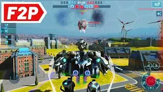 10,000,000 Damage using Free to Play Robots - War Robots Gameplay (No Commentary) WR F2P