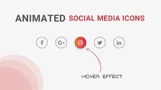 Social Media Icons With Hover Effect Using Only CSS