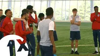 Football Karaoke with Englands Under 21 football team