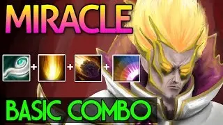 Miracle- Invoker Basic Combo Sun Strike Meteor with Euls Scepter Dota2 Gameplay