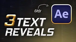 After Effects: 3 BEST TEXT REVEAL ANIMATIONS For 2024