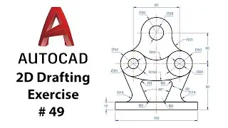 AutoCAD 2D Drafting Exercise # 49 - Basic to Advance in Hindi
