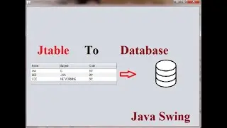 Insert Data From JTable to Database (MYSQL) in JAVA Swing Using NetBeans IDE