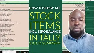How to show stock item in tally erp9