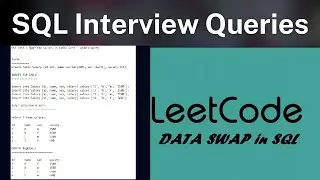 SQL - SWAP THE VALUES IN  ANY TABLE | Leetcode |CASE WHEN |INTERVIEW QUESTION | DATA GYAN