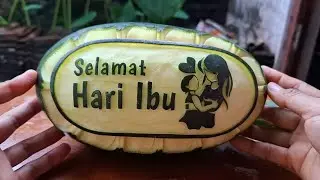 garnish semangka , cara membuat garnish semangka selamat hari ibu