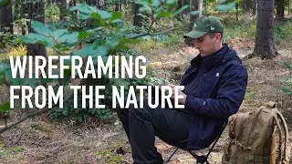 Creating Wireframes on the iPad Pro from the nature! UI/UX Timelapse