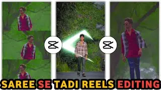 Saree Se Tadi Song Reels Editing | 3 Layer Video Editing | Saree Se Tadi Reels Video Kaise Banaye