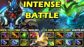 INTENSE LATE GAME BATTLE | 100K DMG Dispel Everything Troll Warlord Vs. 117K DMG Monster Morphling