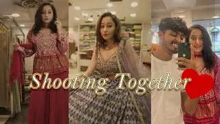 Our First Time Shooting Together : Behind the Scenes | PriyeshAnandVlogs