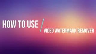 How to Use Video Watermark Remover