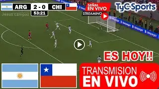 Argentina vs. Chile en vivo, donde ver a que hora juega Argentina Chile Eliminatorias 2024 RESUMEN