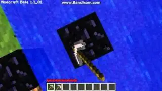 Minecraft -  Mining Obsidian with an Iron Pickaxe