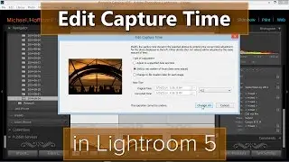 Edit Capture Time with Lightroom