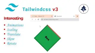 Tailwind CSS v3 Crash Course | #10 - How to Use  Animation and Transform in Tailwindcss | 