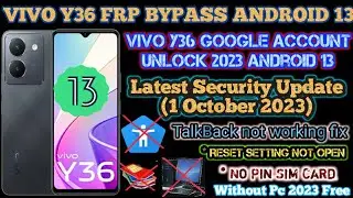 VIVO Y36 Frp Bypass Android 13 - How To Bypass Google Account Lock|| Latest Security Without PC 2023