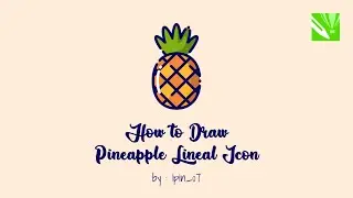 How to Draw Pineapple Lineal Color Icon