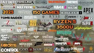 150 games on RYZEN 5 3500U in 2024 | games for LOW END LAPTOP