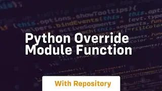 python override module function