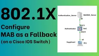 How to Configure MAB as a Fallback on a Cisco IOS Switch | 802.1X | Step by Step