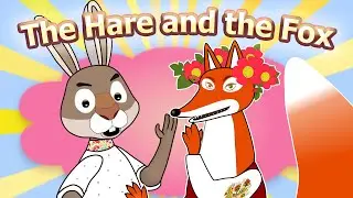 Fairy Tales in English - The Hare and the Fox / Cartoon hare and fox Cartoon