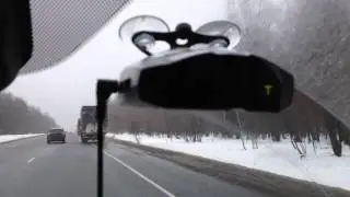 Cobra RU 955CT сработка на лазер - в самом начале