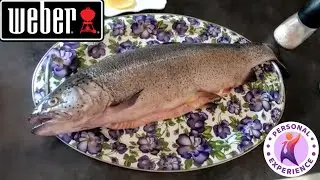 Grilled trout / Weber Master Touch / 4K