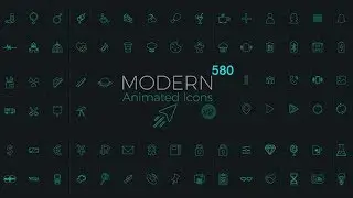 Download Modern Animated Icons Library V2 - video preset package with tutorial - VideoHive Templates