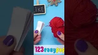 3D paper snowman 