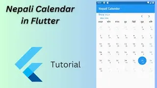 Calendar in Flutter || Nepali Calendar in flutter