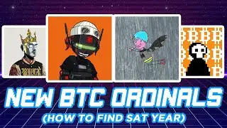 New BTC Ordinal NFT's (Learn to Find SAT Year)