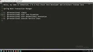 Spring boot Transactional with Example