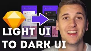 Converting light UIs into DARK UIs! - UI/UX Design & 💎 Sketch Tutorial