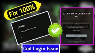 😥Logging in to Activision Account Problem Cod Warzone Mobile | Cod Warzone Mobile Logging in Problem