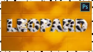 [ Photoshop Tutorial ] How to Create FURRY Text Effect - SNOW LEOPARD