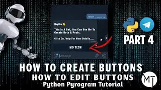 PyrogramBot Part 4 | InlineKeyboardButton | Create Button and 