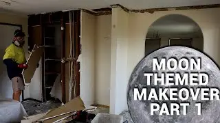 RIPPING Out Walls and House Tour | Building The Home Of The Moon EP01