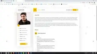 REACT JS Portfolio part 10 - Resume (timeline)
