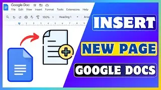 How To Add New Page In Google Docs | Add A Blank Page On Google Docs