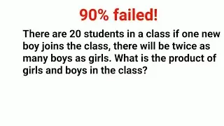 90% failed this Ukrain Olympiad Math problem! What is the product of bits and girls? #ukraine