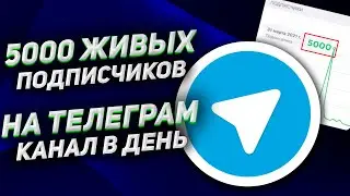 Накрутка ЖИВЫХ подписчиков на Телеграм Канал
