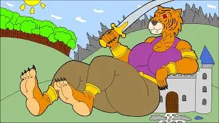 CAT FURRY GIANTESS FEET GROWTH POV BUTT CRUSH SOLES FOOT STOMP ATTACK UNAWARE MEDIEVAL KNIGHT CITY