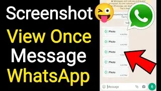 How to screenshot whatsapp view once | whatsapp once view photo save app