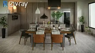 Vray5 For Revit   Interior Rendering  #9 - Kitchen And Dining #2